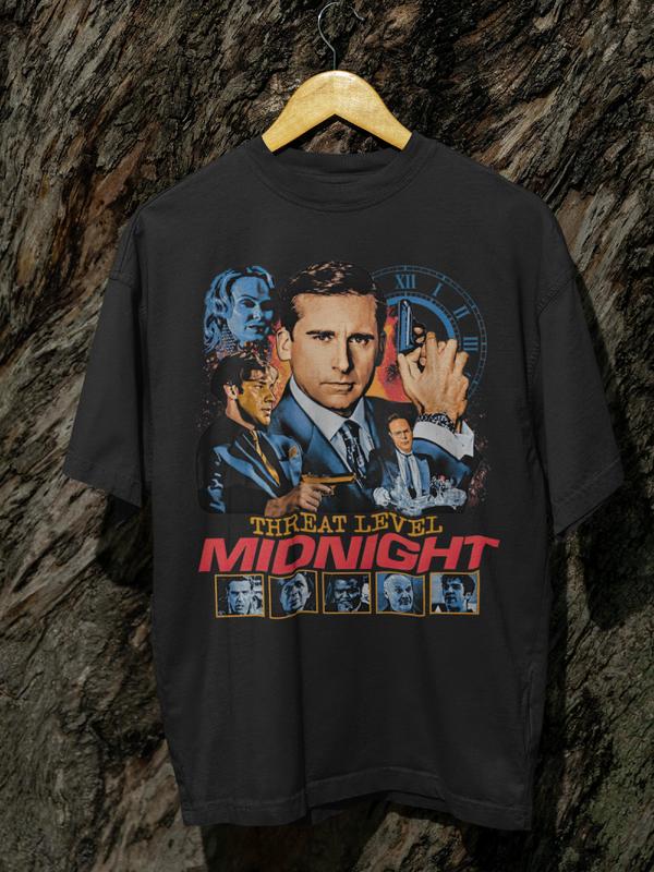 The Office Threat Level Midnight Shirt, Retro Office Shirt, The Office Shirt, Vintage Film T-Shirt