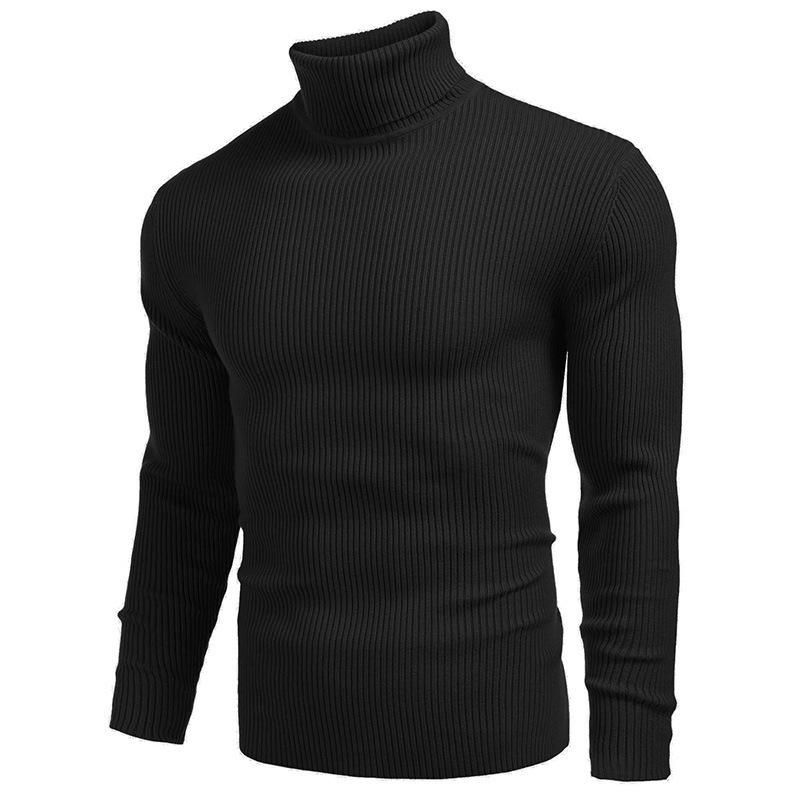 Foreign Trade Men's Knitwear Men's Turtleneck Sweater Autumn and Winter European and American Men's Sweater Long Sleeve Pullover Sweater