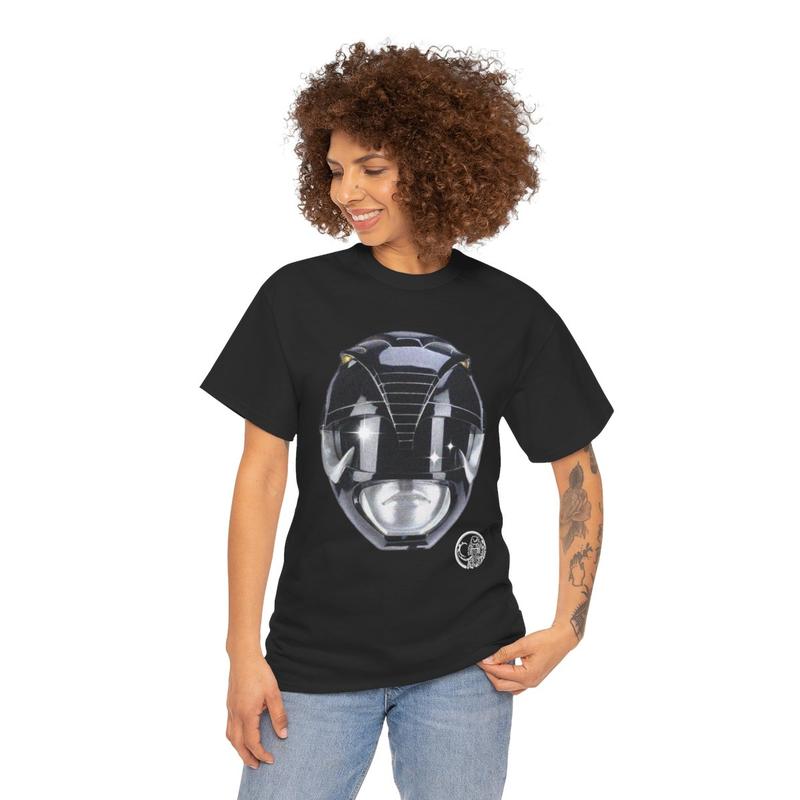 Black Power Ranger MMPR Tee Casual Classic