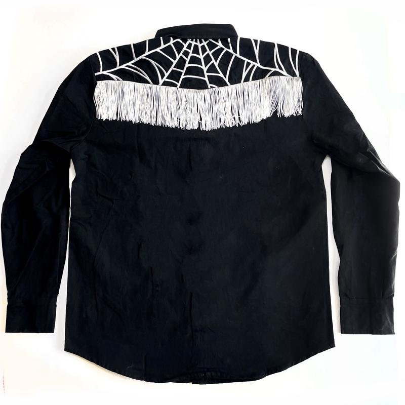 Spider Web tassel Western Shirt