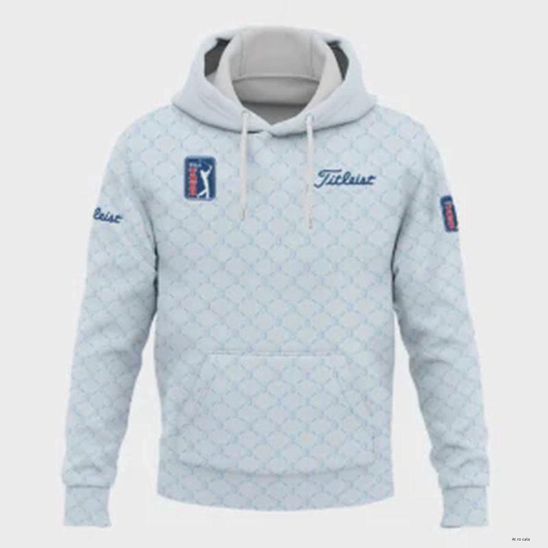 Light Blue Pattern Titleist PGA Tour Hoodie Shirt All Over Prints QTPGA020824A2TLHD