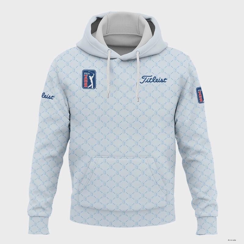 Light Blue Pattern Titleist PGA Tour Hoodie Shirt All Over Prints QTPGA020824A2TLHD