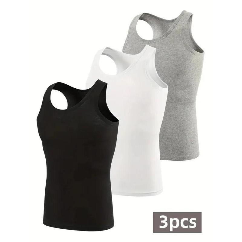 Summer Sale 3pcs Men's Tank Top MEN'S Wear 100% Cotton