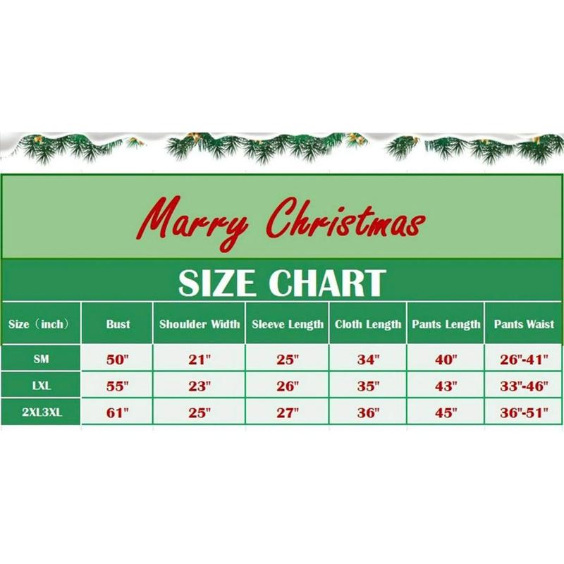 Christmas Costume Santa Suit 7pcs Unisex Adult's Cosplay Costume Fullsize