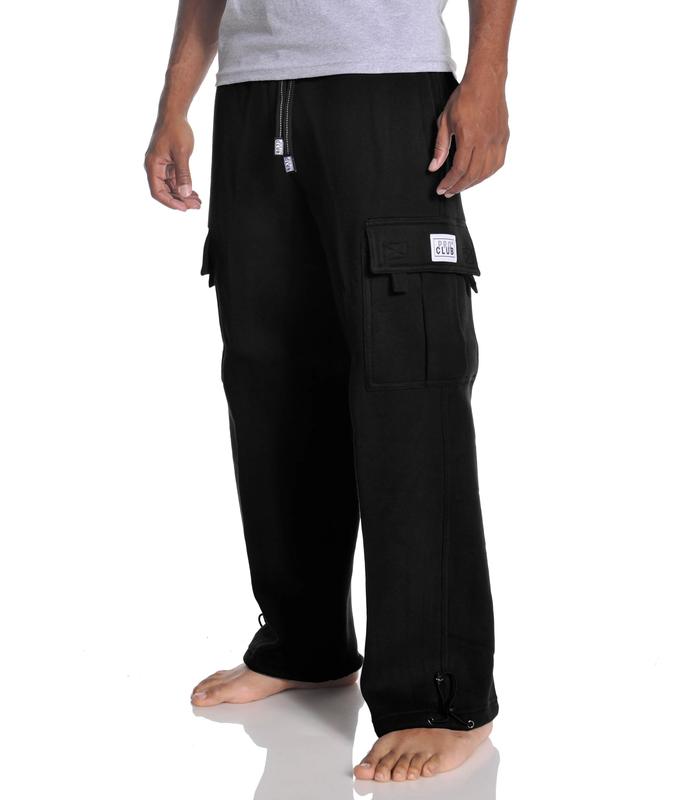 PRO CLUB HEAVYWEIGHT CARGO SWEATPANTS MENSWEAR PROCLUB