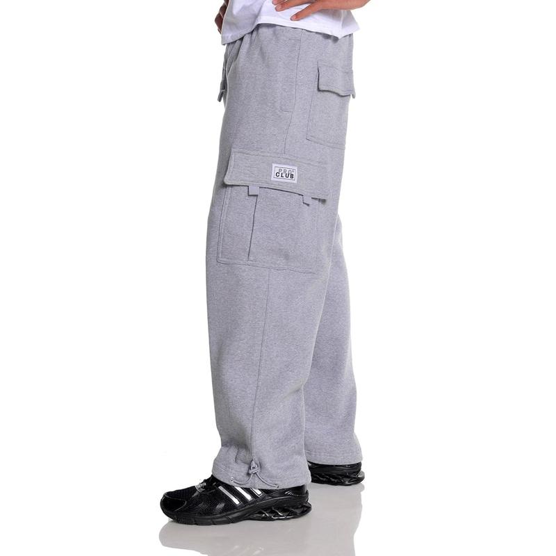 PRO CLUB HEAVYWEIGHT CARGO SWEATPANTS MENSWEAR PROCLUB