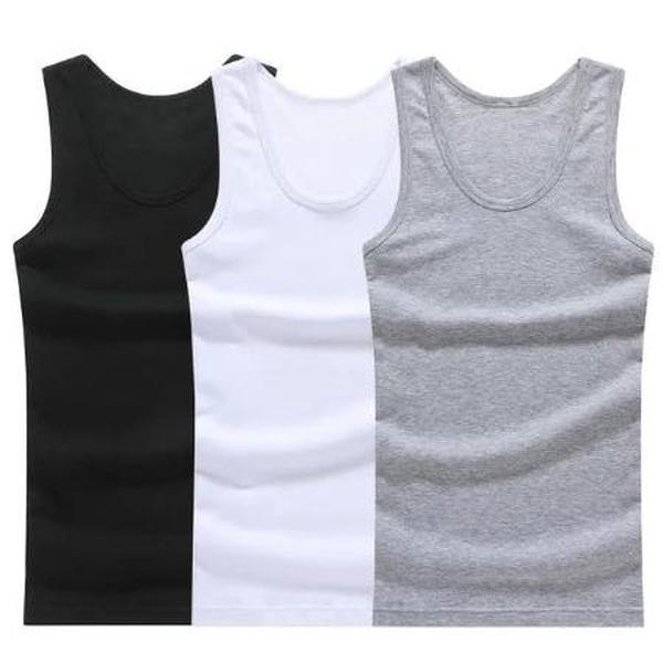 Summer Sale 3pcs Men's Tank Top MEN'S Wear 100% Cotton