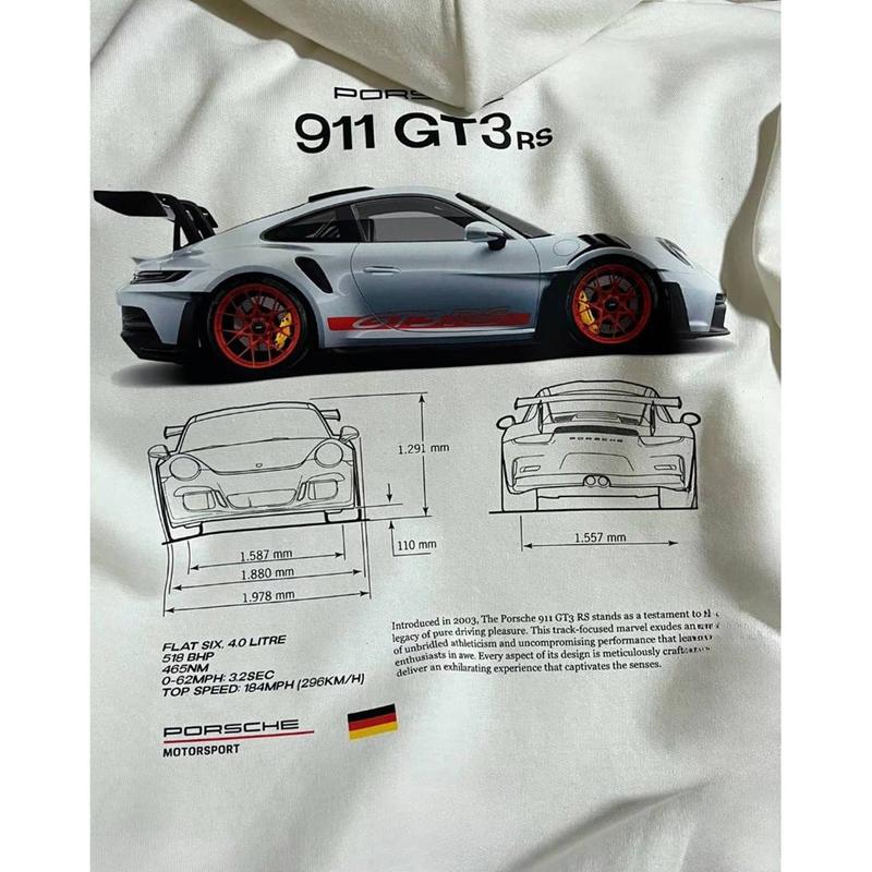 Porsche 911 Gt3 Rs Aesthetic Tshirt Porsche 911 Gt3 Rs 2 Side Tshirt Porsche Shirt  Tees, Crewnecks, Hoodies – Ideal Gifts for Both Genders