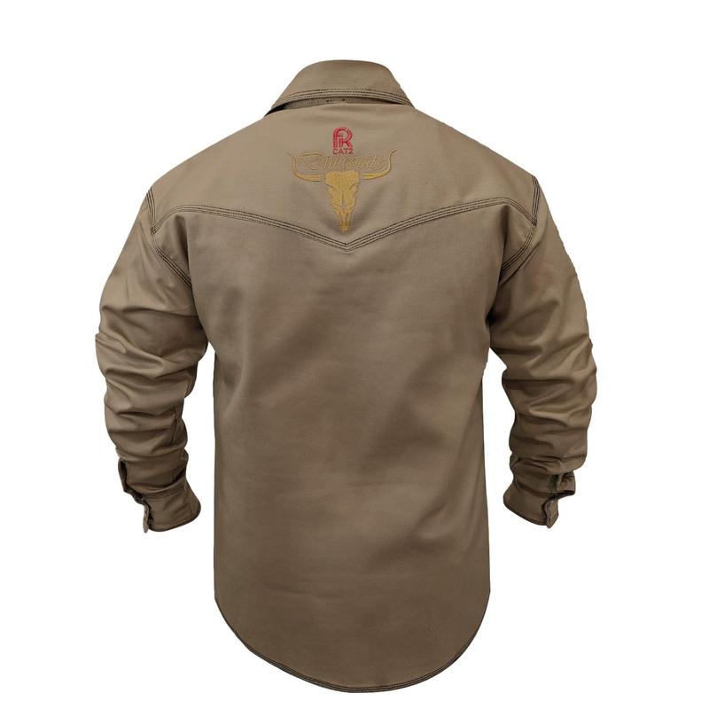 Tan Western FR Welding Shirt