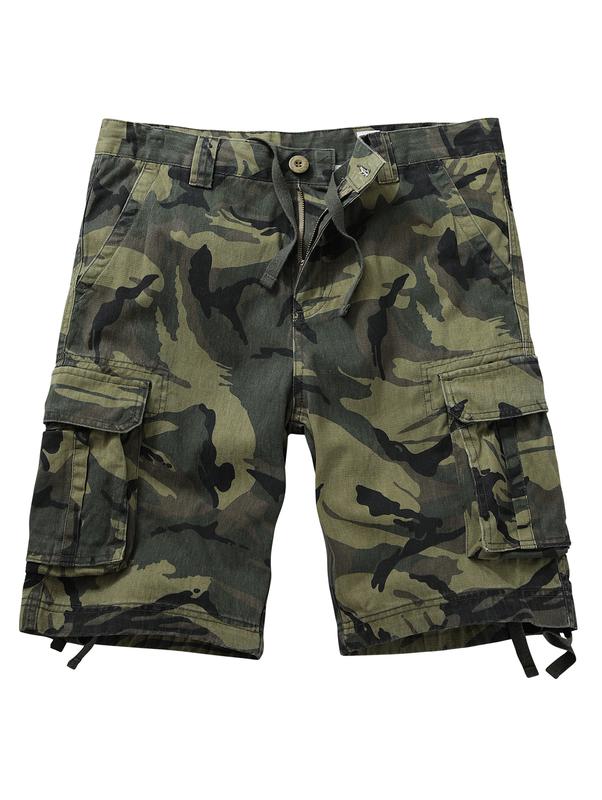 TRGPSG Mens Cargo Shorts Relaxed Fit Classic Outdoor Camo Cotton Work Casual Shorts with Pockets (No Belt)