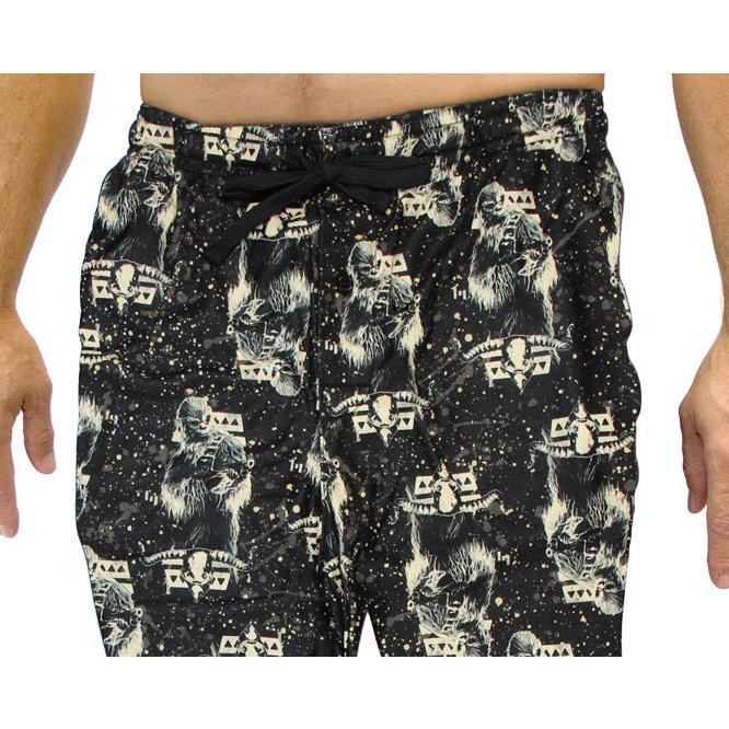 Star Wars Mens' Chewbacca Chewy Speckle AOP Pajama Lounge Pants