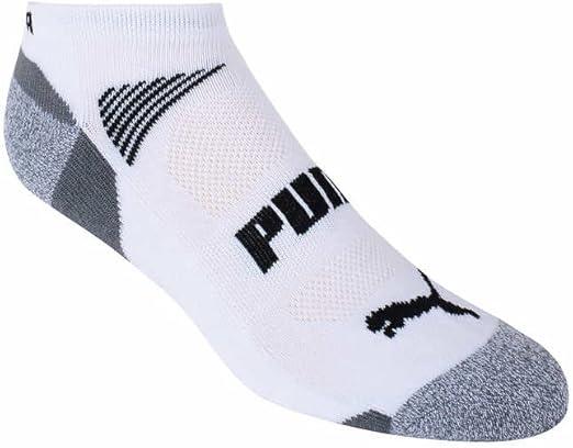 PUMA Men's No Show Socks - 10 Pairs (White Shoe Sz 6-12) Casual Sports