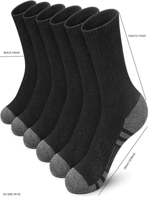 Men's Colorblock Crew Socks, Casual Breathable Comfortable Soft Mid-calf Socks for Daily Wear, Menswear, Men's Socks for All Seasons