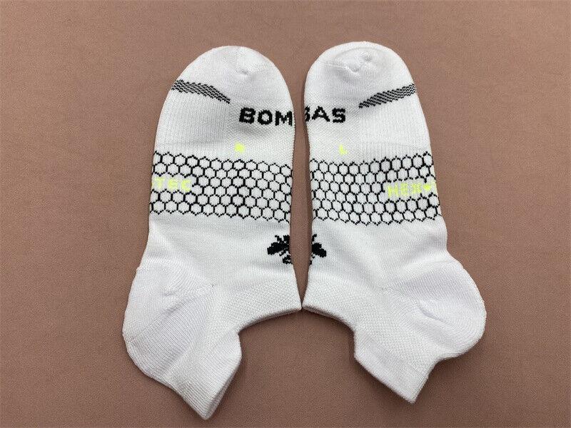 Bombas 3 Pairs Performance Men's Midweight White Ankle Socks Size L