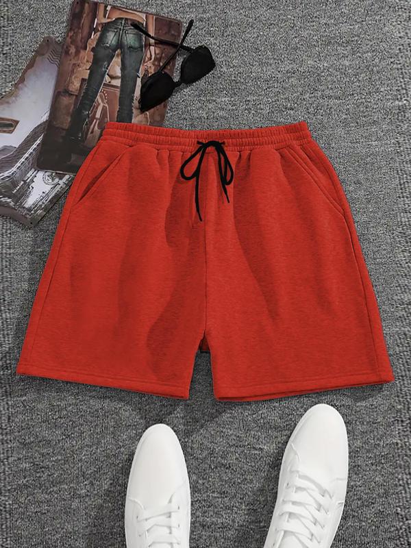 Men's Summer 2024 Loose Thin Solid Slim Elastic Drawstring Pocket Shorts, Casual Loose Sweat Shorts, Slant Pocket Track Shorts, Athletic Running Gym Workout Shorts, Going Out Outfits, Men Clothing, Boyfriend Gifts Menswear Musical