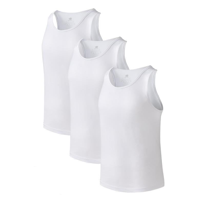 David Archy Men's Tank Top Undershirts Bamboo Rayon Tank Shirt Moisture-Wicking A-Shirt for Men, 3 Pack, Gift Sets for Boyfriend