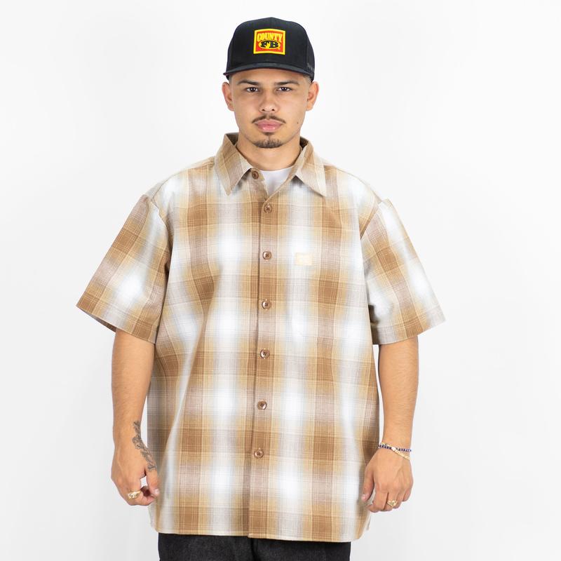 FB County Short Sleeve Checker Flannel Shirt