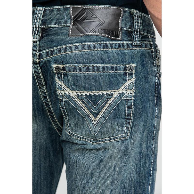 Rock & Roll Denim Men's And  Med Bootcut Jeans - M0p2602