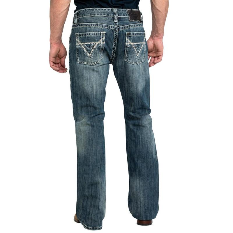 Rock & Roll Denim Men's And  Med Bootcut Jeans - M0p2602