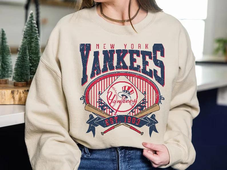 Baseball New York Shirt, Vintage New York Est 1903 Sweatshirt, Yankees Shirt, New York Baseball Unisex T-shirt Sweatshirt Crewneck For Men Women Gift Baseball Fan, New York Baseball Team Shirt Classic Cotton Menswear