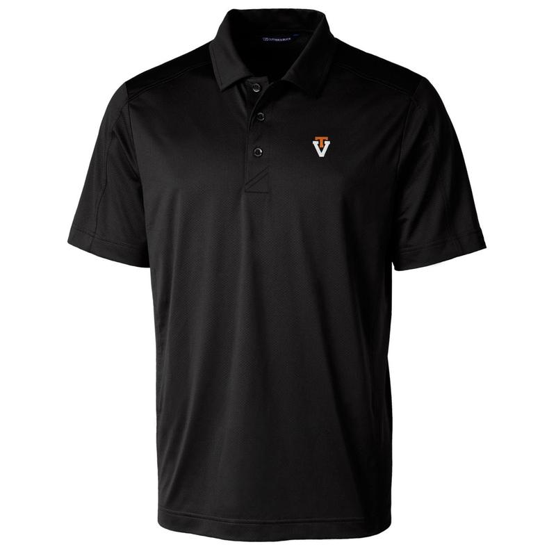 Virginia Tech Hokies Cutter & Buck Primary Team Logo Prospect Textured Stretch Polo - Black