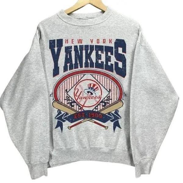 Baseball New York Shirt, Vintage New York Est 1903 Sweatshirt, Yankees Shirt, New York Baseball Unisex T-shirt Sweatshirt Crewneck For Men Women Gift Baseball Fan, New York Baseball Team Shirt Classic Cotton Menswear