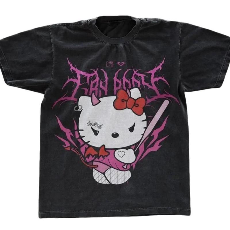 CRYBABY KITTY T-Shirt, Cute Shirt, Vintage Unisex Graphic T-Shirt