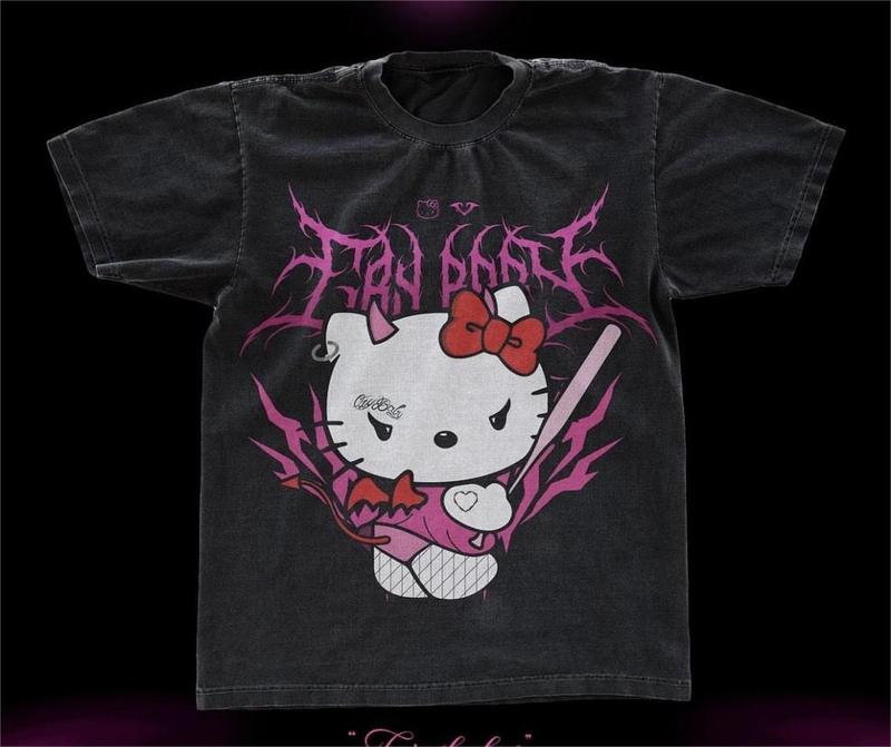 CRYBABY KITTY T-Shirt, Cute Shirt, Vintage Unisex Graphic T-Shirt