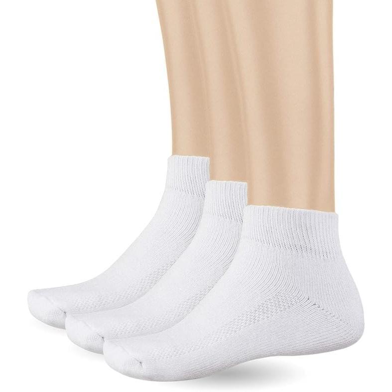 Pro Club Mens 3PC Heavyweight Quarter Socks for Casual Comfort