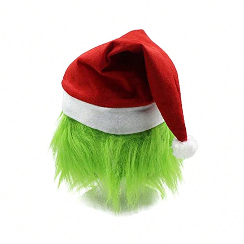 Christmas Santa Costume Halloween Green Monster Evil Costume For Women Men Santa Xmas Outfit Holiday Adult Cosplay