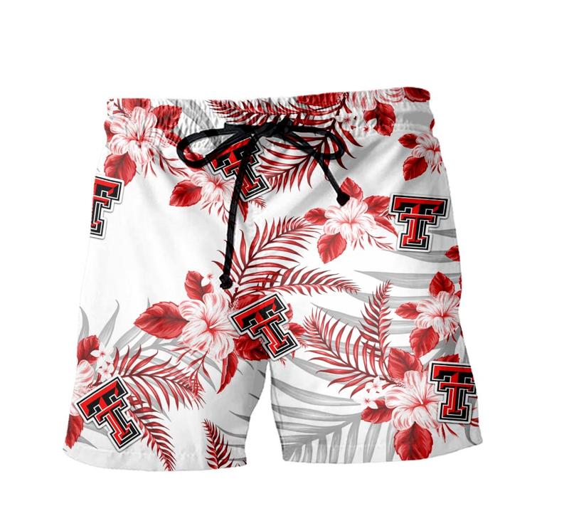 Texas Tech Red Raiders Hawaiian Clothing Tropical Flower Aloha Summer Hawaiian Day