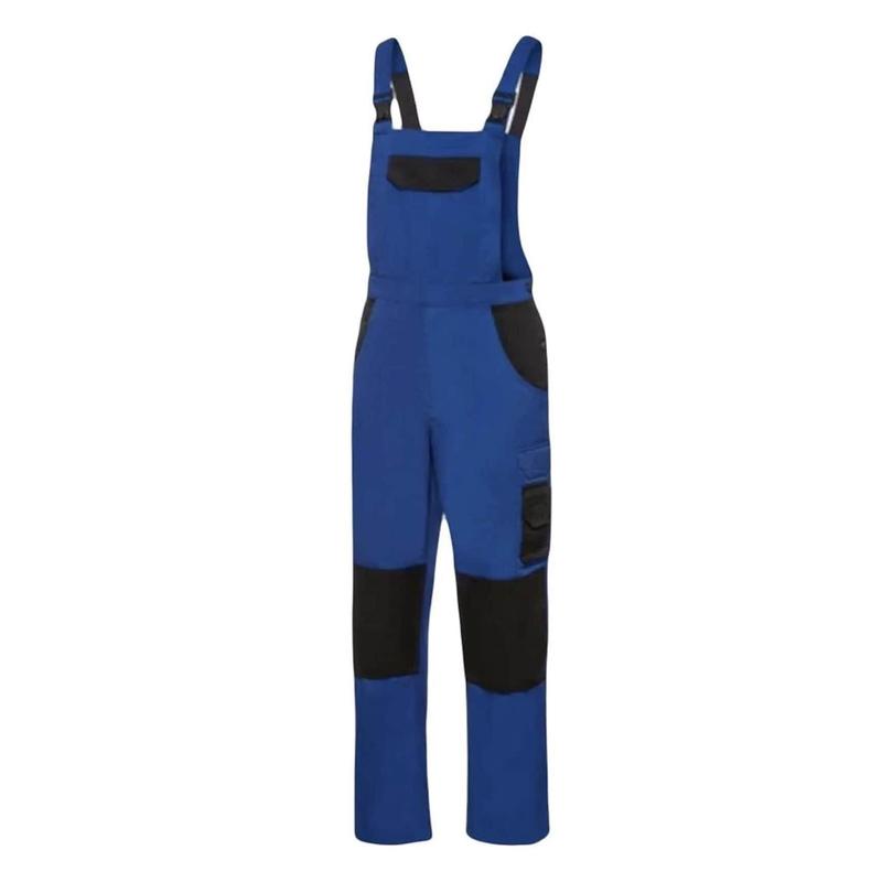 Bib and Brace Overalls Heavy Duty Work Trousers combat Cargo Dungarees Knee Pad Pockets