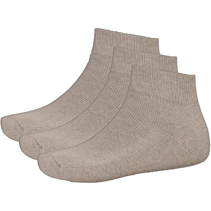 Pro Club Mens 3PC Heavyweight Quarter Socks for Casual Comfort