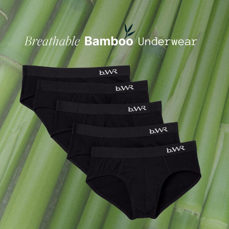 Breathable Bamboo Briefs - 5 Pack - Men's Underwear