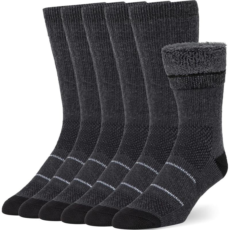 Merino Wool Socks Casual Warm Socks for Winter Cozy Boot Socks for Men & Women