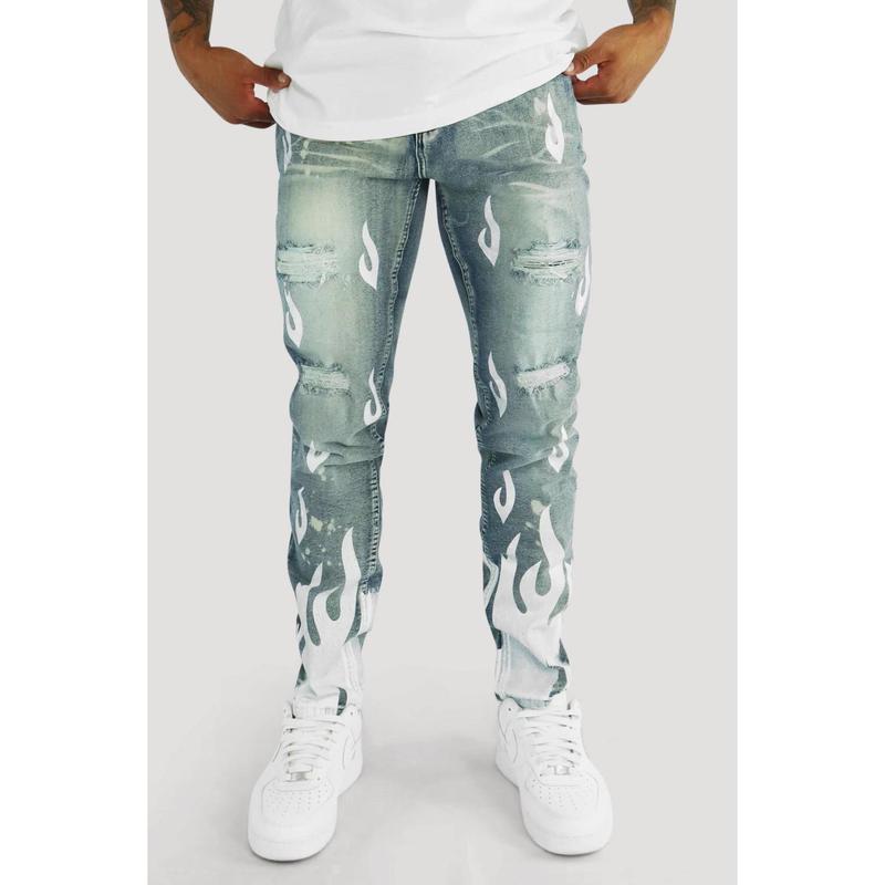 Rising Flame Denim (Blue Wash)