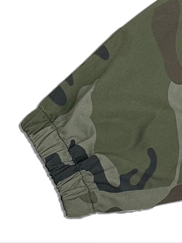 Men's Camo Print Patched Drawstring Waist Cargo Pants, 2 Counts Regular Fit Casual Pocket Trousers for Daily Outdoor Wear, Men's Bottoms for All Seasons, Comfy Clothes for Men