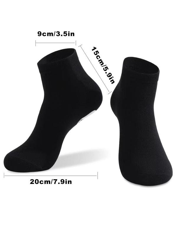 Men's Letter Print Glow in the Dark Crew Socks, Comfort Streetwear Fabric Socks For All Seasons, Casual Personalized Mid Calf Socks For Daily Wear