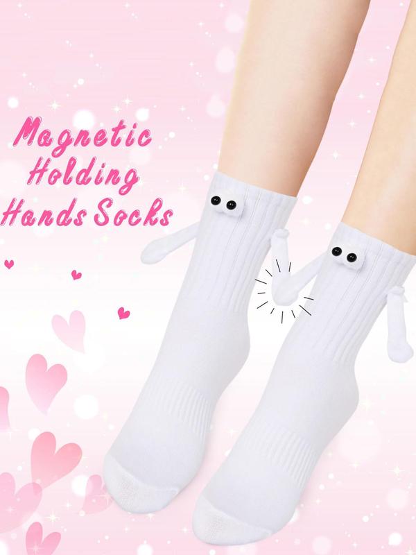 Magnetic Hand-in-hand Couple Socks, Soft Breathable Comfortable Crew Socks, Casual Socks for Men & Women