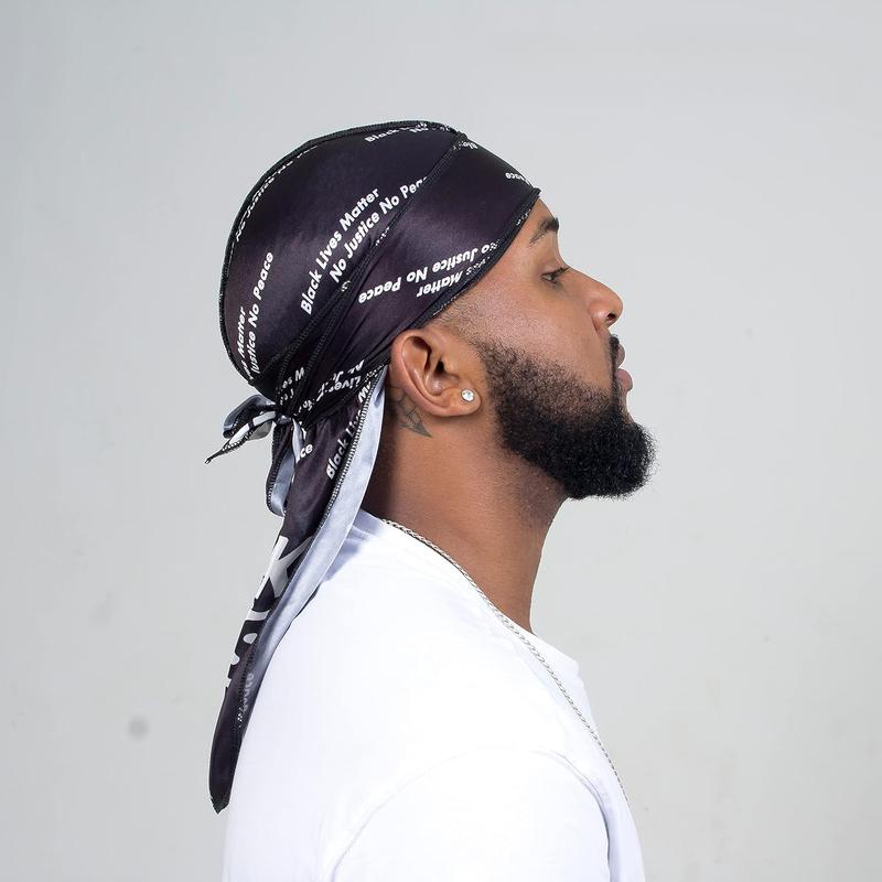 4PCS Designer Silk Durags - Luxury Silky Durags for Men Designer Durag | Durag Pack | Durag Waves For Men