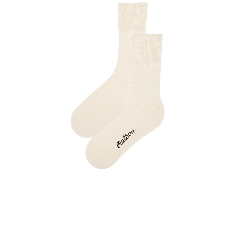 Malbon Golf Sloane Scrunch Sock in Bone