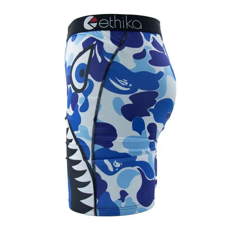 3-piece set of sexy men’s ethika underwear, featuring fashion prints, breathable fabric, plus size, men’s athletic boxer shorts, and novelty boxer briefs