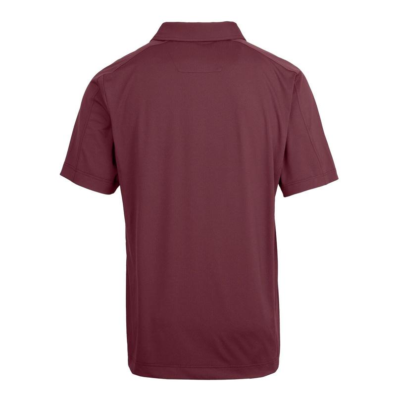 Mississippi State Bulldogs Cutter & Buck Team Logo Big & Tall Prospect Textured Stretch Polo - Maroon