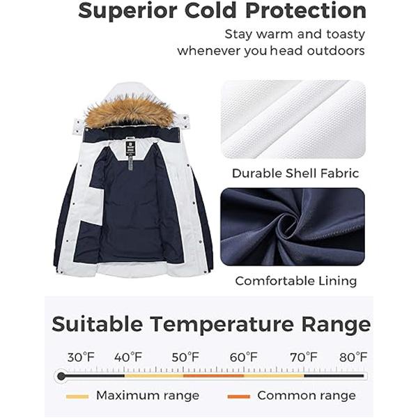 Men's Winter Puffer Jacket Thicken Winter Coat Warm Padded Jacket with Hood Menswear Tops Long Sleeve Underwear Longsleeves Beige Casual