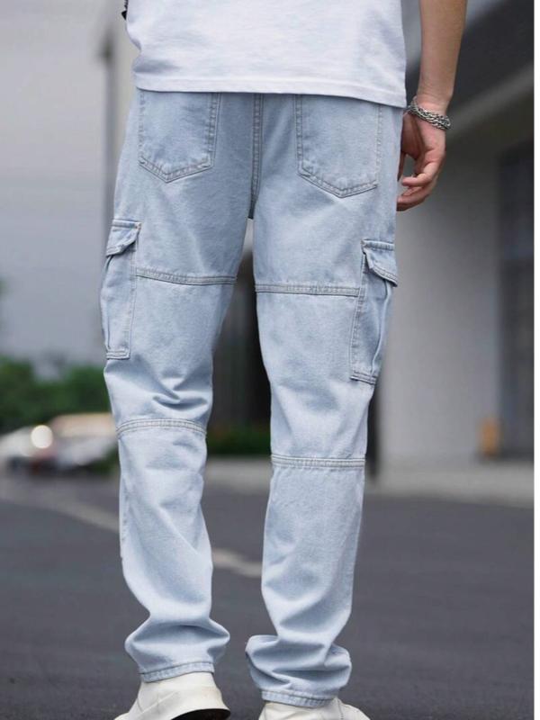 Men's Side Pocket Cargo Denim Jeans gym pants viral trousers tiktokmademebuyit Menswear Underwear unisex jean