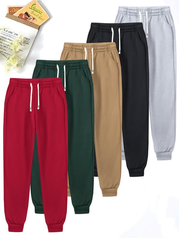 Men's Solid Drawstring Waist Jogger Pants, Casual  Comfortable  Athleisure Pocket Sweatpants for Spring & Fall, Men's Bottoms for Daily Wear