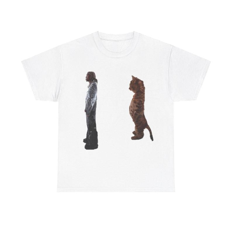 Destroy Lonely Standing Kitty Cat Funny T-Shirt