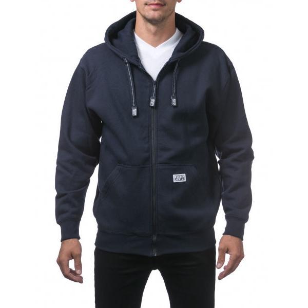 Pro Club Men's Hoodie with  Full Zip, Front Pockets,  - Original Style and Quality Cotton Fabric