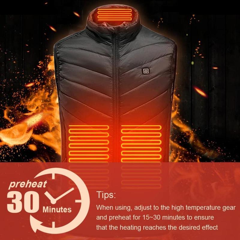 Heated Vest for Men Women Smart Lightweight Electric Heating Vest Winter Warming Slim Fit Vest (Battery Included)