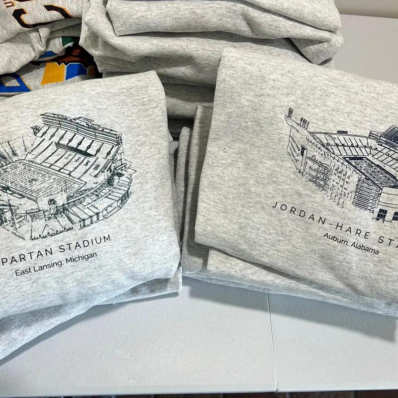 College Stadium Tee, College Stadium Grey T-Shirt